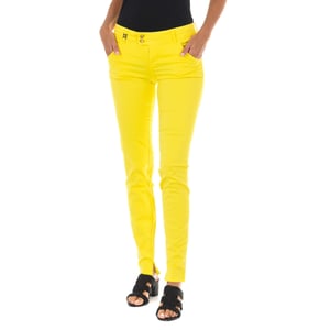Pantalon Largo de tejido elástico 70DBF0518-G125 mujer