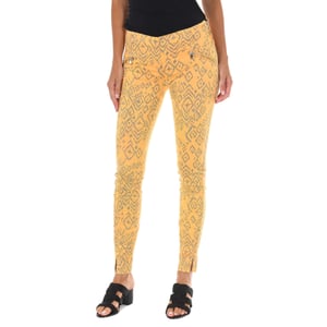Pantalon Largo de tejido elástico 70DBF0637-R284 mujer