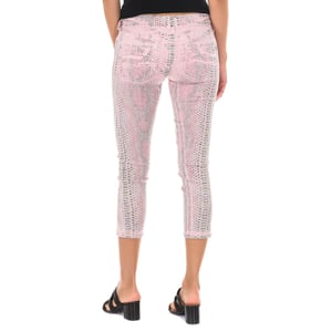Pantalon pirata Tejano de tejido elástico 10DBF0661-G300 mujer