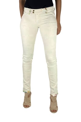 Pantalon reversible Largo de tejido elástico 10DBF0605-B101 mujer
