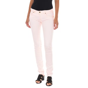 Pantalon Largo de tejido elástico 10DB50219-B071 mujer
