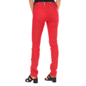 Pantalon reversible Largo de tejido elástico 10DBF0605-B101 mujer