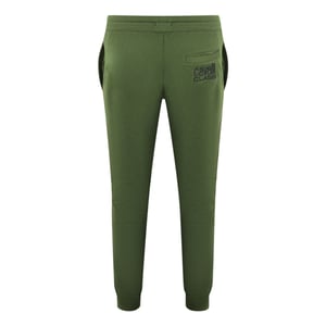 Pantalones de chándal con estampado logo Cavalli Class en oliva