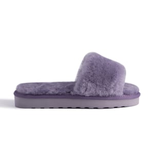 Aus Wooli Australia Pantuflas deslizantes de piel de oveja para mujer