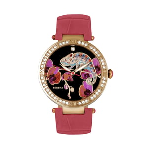 Reloj Bertha Camilla con correa de piel de nácar