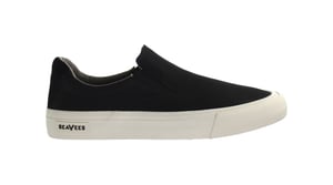 SeaVees Hawthrone Slip On Black Poplin Black Womens zapatos estándar