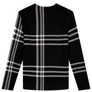 Suéter De Tartán Negro Fred Perry