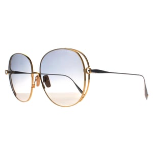 Dita Round Womens Gold Black Palladium Light Grey to Light Tan Gradient Arohz
