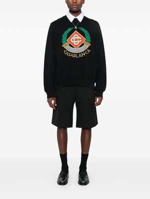 Sudadera Casablanca Casa Crest Bordada en Negro