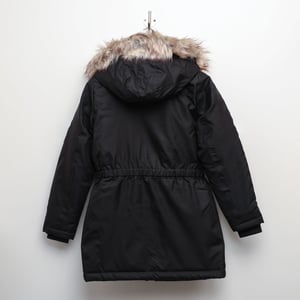 Abrigo de Invierno Iris Solo para Mujeres en Negro