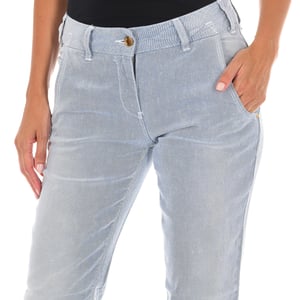 Pantalon Largo estilo chino con bajos estrechos 70DBF0196 mujer