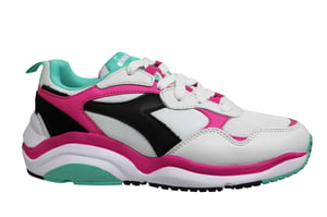 Diadora Whiz Run Mens White/Pink Entrenadores