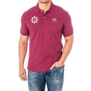 Polo manga corta con cuello de solapa 2MPT42 hombre