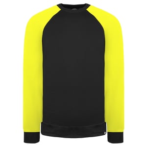 Dickies dos tono para hombre suéter negro/amarillo