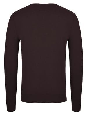 Jersey Malo Optimum de cachemir marrón oscuro