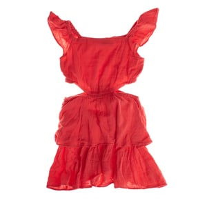 Vestido corto con aberturas laterales 664962 mujer
