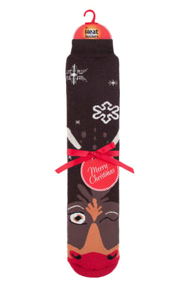 Calcetines Antideslizantes Térmicos de Navidad para Hombre y Mujer con Agarraderas