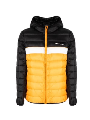 Champion Chaqueta del hombre negro, amarillo