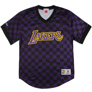 Camiseta de malla de Word Markers de Mitchell & Ness Nba Lakers
