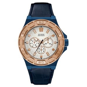 Guess Reloj de hombre Cuarzo azul oro