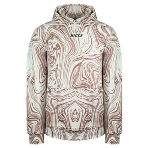 Nicce Logo Pulever manga larga hombre con capucha de ceniza rosa blanca 211 1 02 02 0338