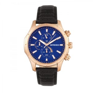 Reloj Breed Lacroix con cronógrafo y correa de cuero