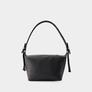 Estuche doble lazo - Kara - Piel - Negro