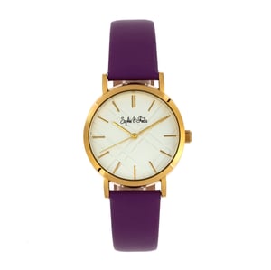 Reloj con correa de cuero Budapest de Sophie y Freda