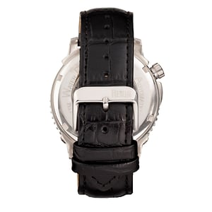 Reloj automático Reign Bauer semiesqueleto con correa de cuero