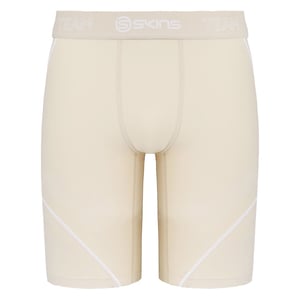 Skins masculinos dnámicos beige compresión neutra media medias pantalones cortos DB00010029002