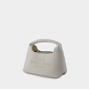 Bolso de mano The Mini Sack - Marc Jacobs - Piel - Blanco