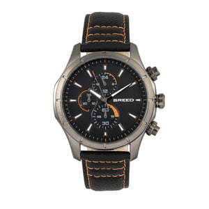 Reloj Breed Lacroix con cronógrafo y correa de cuero