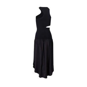 Maxivestido recortado de seda Stella Mccartney