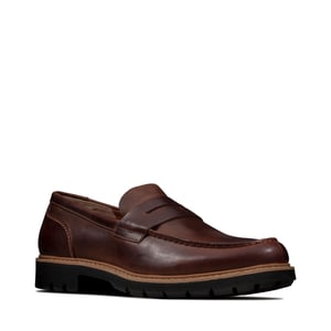 Clarks Batcombe Edge Mens Brown Shoes