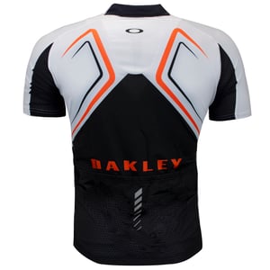 Oakley Jawbreaker Road Jersey Cycling Camiseta con cremallera White - Mens