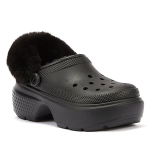Mules forrados Stomp - Crocs - Termoplástico - Negro