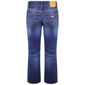 Emporio Armani J34 Jeans de mujer con pierna ancha de patas regulares