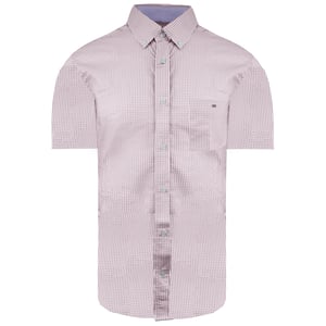 Camisa Eden Park Paris Regular Checkered Hombre Rosa