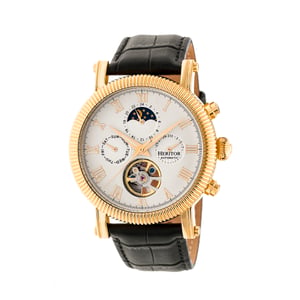 Reloj Heritor Automático Winston Semi-Esqueleto con Correa de Piel