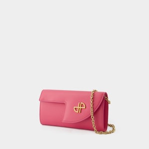 Cartera con cadena - PATOU - Piel - Rosa