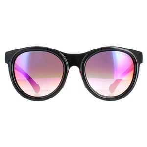 Moncler gafas de sol ml0087 01c negro brillante ahumado espejo