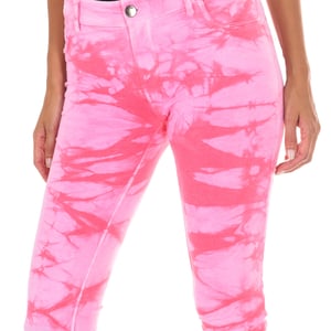 Pantalon largo de felpa con tejido elástico 10DB50210-J100 mujer