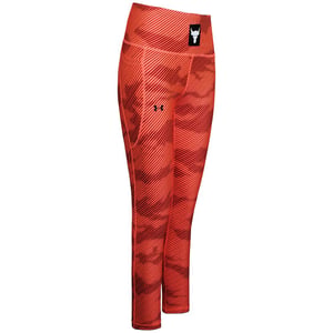 Under Armour Project Rock Leggings de tobillo naranja para mujer