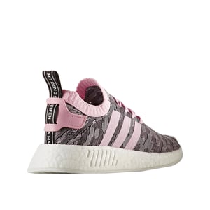 Adidas nmd_r2 primeknit para mujer rosa entrenador
