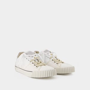 Evolution Low Top Zapatillas de piel blancas