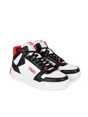 Ice Play Zapatillas del hombre negro, Blanco