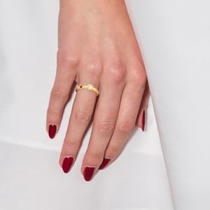 Anillo solitario de diamantes 0.010 0.50 cts cts ilusión de oro blanco