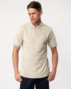 BOSS Orange Camisa Polo Slim Fit de Algodón Stretch para Hombre con Parche de Logo