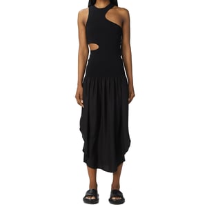 Maxivestido recortado de seda Stella Mccartney