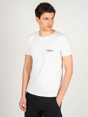 Camiseta Iceberg Cuello C Hombre Blanco